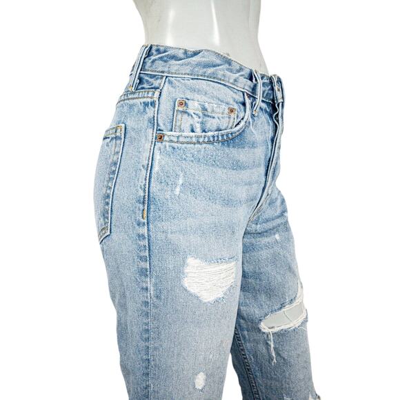 GRLFRND $215 Karolina High Rise Straight Crop Jeans A little more love Size 26 - Picture 11 of 12